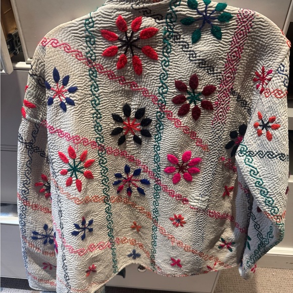 Sapeyka Colorful Embroidered Women's Bomber Jacket - Picture 2 of 2